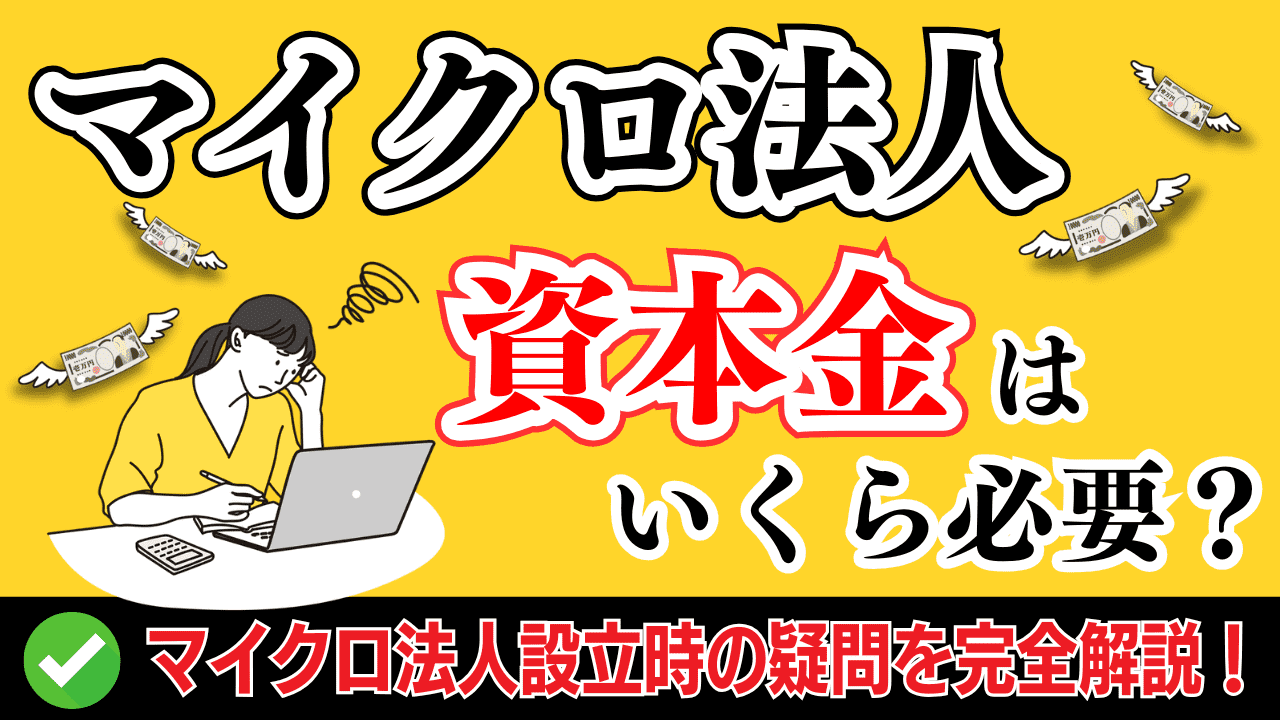 資本金はいくら必要？マイクロ法人設立時の疑問を完全解説！ | 格安・安い記帳代行は記帳代行お助けマン|面倒な記帳入力お任せください！